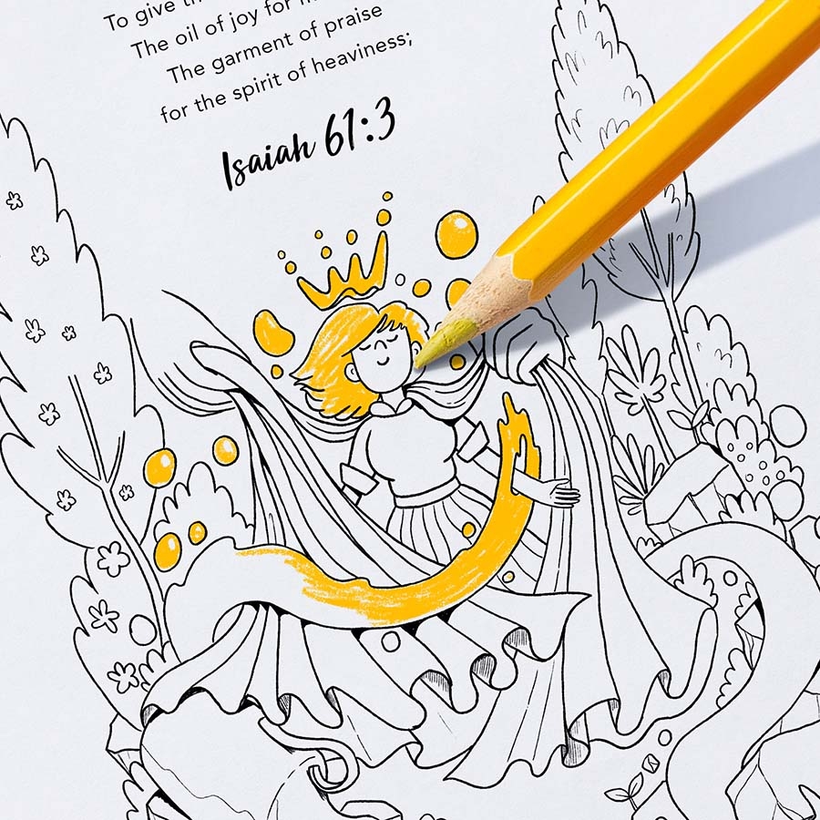 Lp isaiah colouring sheet gifts for the family