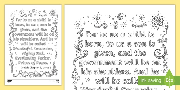 Isaiah coloring pages for kids