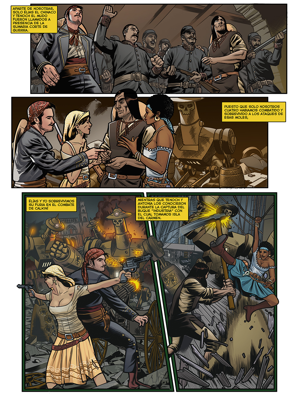 Page color monstruos de vapor by miguelangelh on