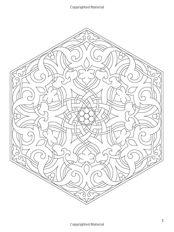 Arabic floral patterns islamic art pattern mandala coloring pages paper embroidery