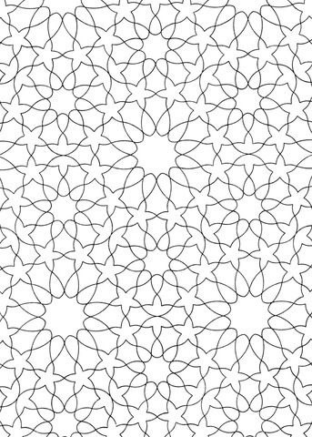 Islamic pattern coloring page from pattern category select from printable crafts of cartoons â pattern coloring pages islamic mosaic art islamic pattern