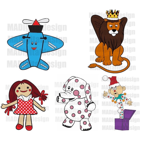 Island of misfit toys image bundle king moonracer dolly charlie in the box elephant airplane svg png jpeg