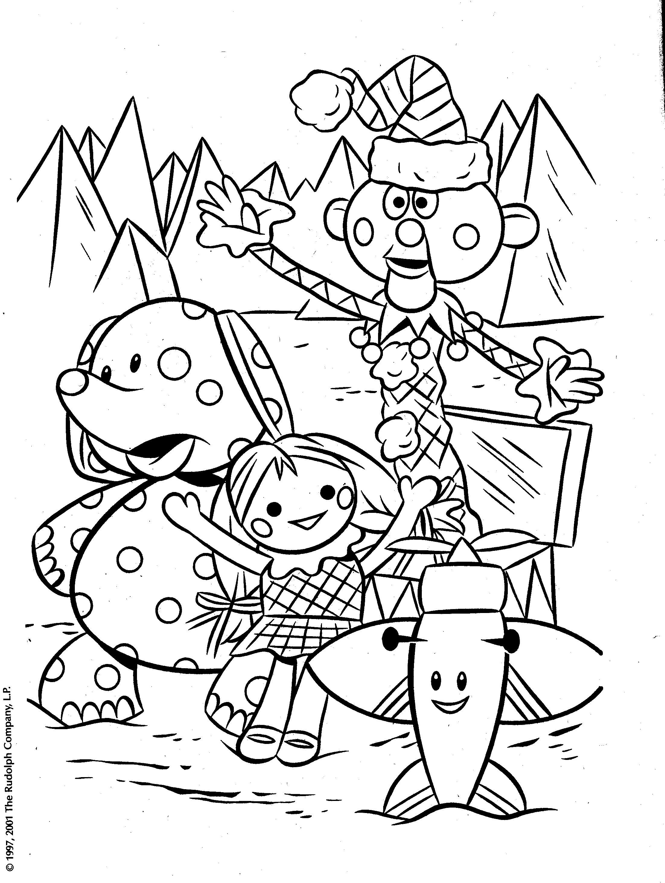From a rudolph coloring book of the misfit toys rudolph coloring pages cartoon coloring pages christmas coloring books