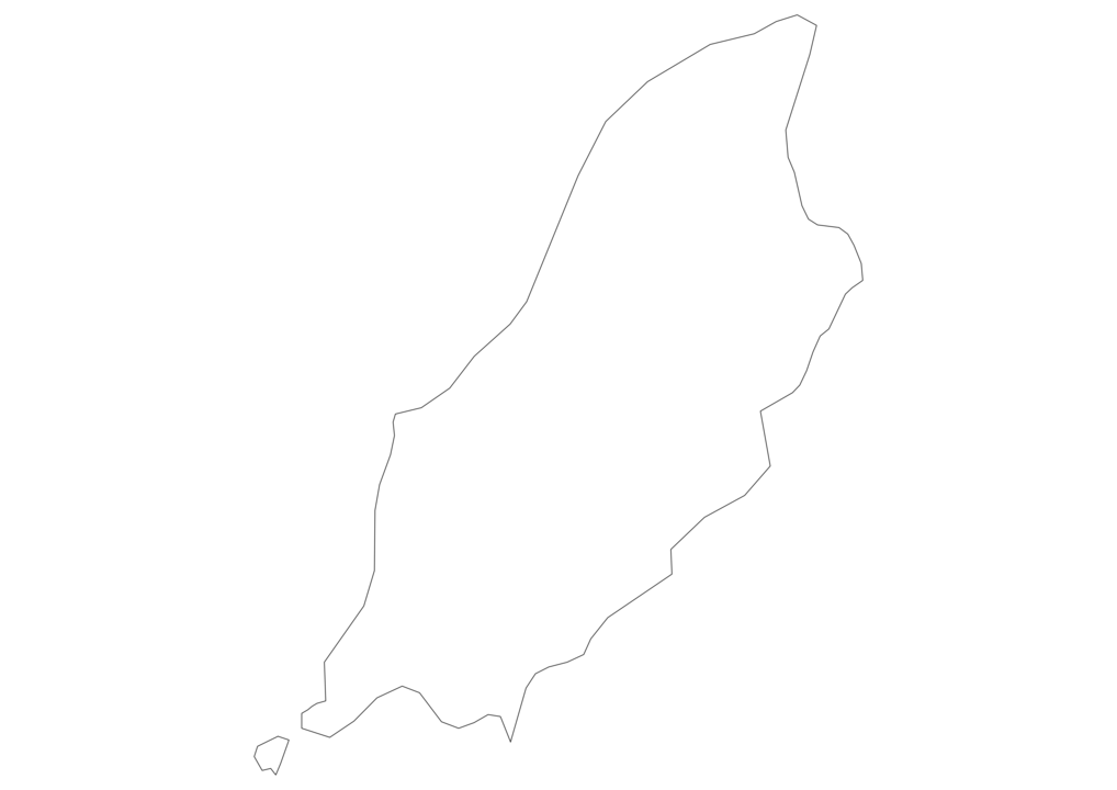 Blank map of isle of man svg vector