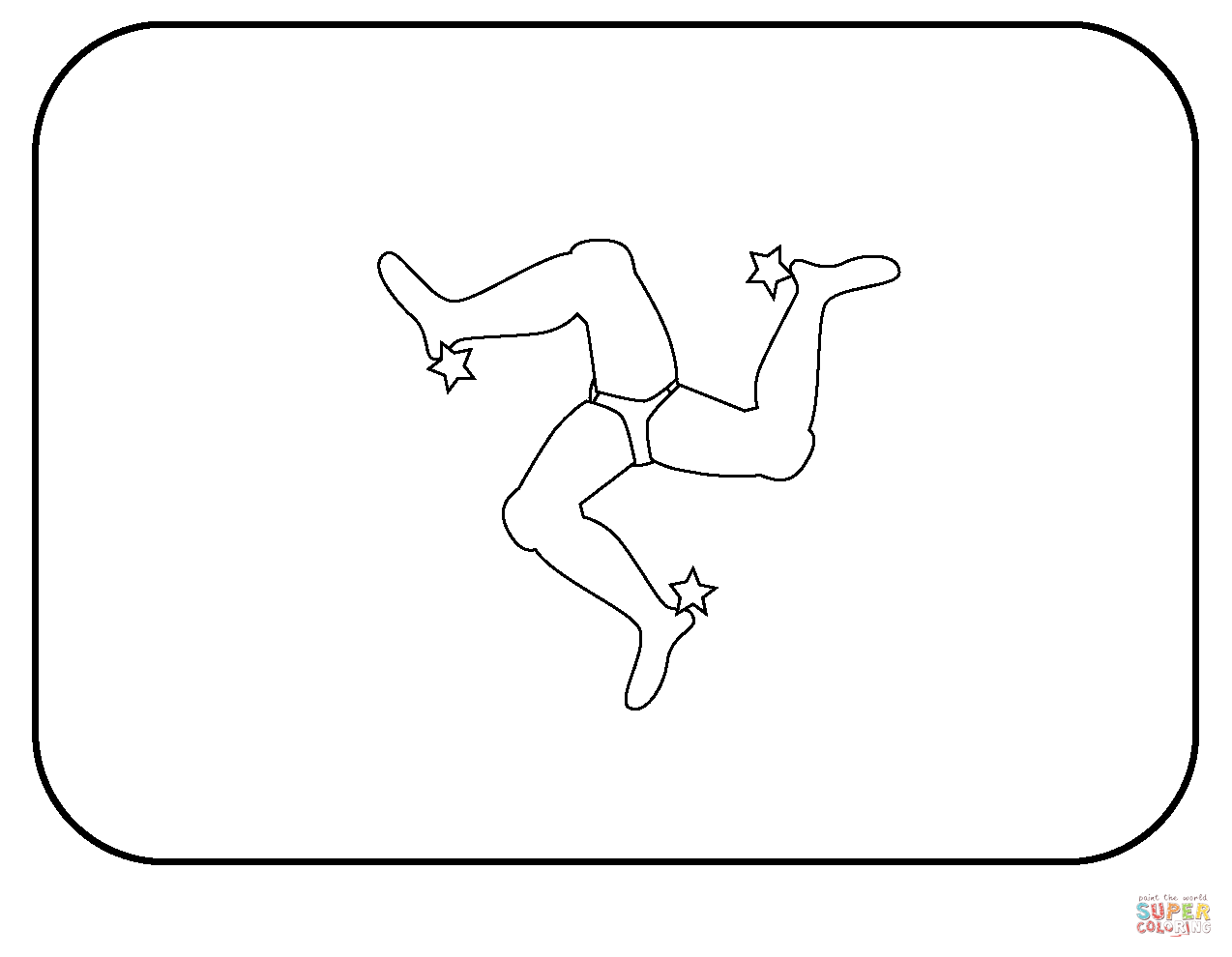 Flag of isle of man emoji coloring page free printable coloring pages