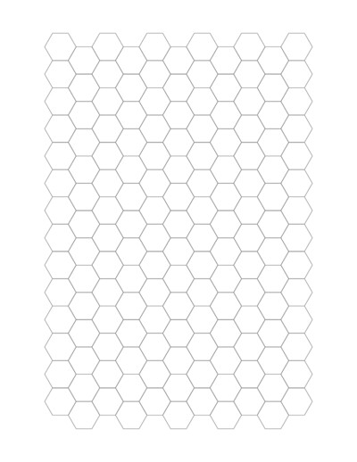Hexagonal graph paper generator