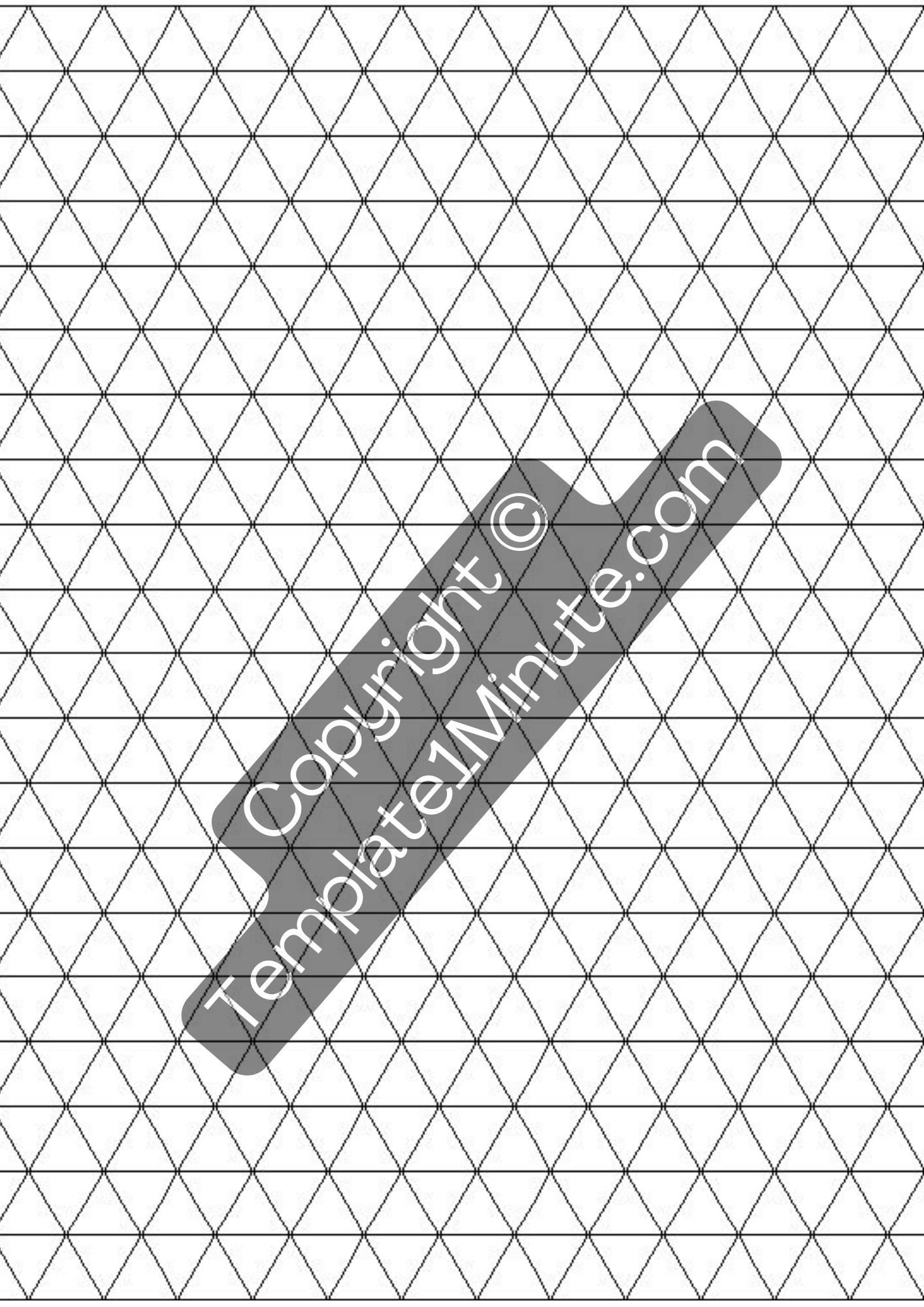 Isometric graph papergrid graph paper printable template in pdf â