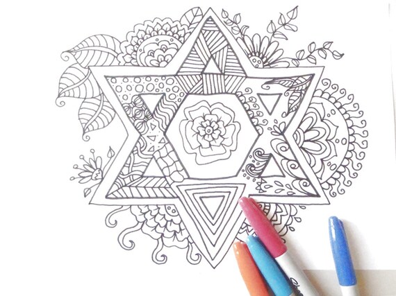 Star of david shield of david magen david israel flag coloring hexagram jewish symbol seal of solomon mäáän däwäá lasoffittadiste