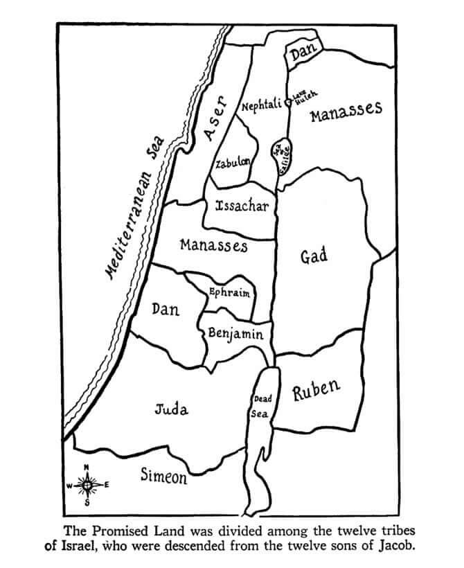 Promised land coloring page
