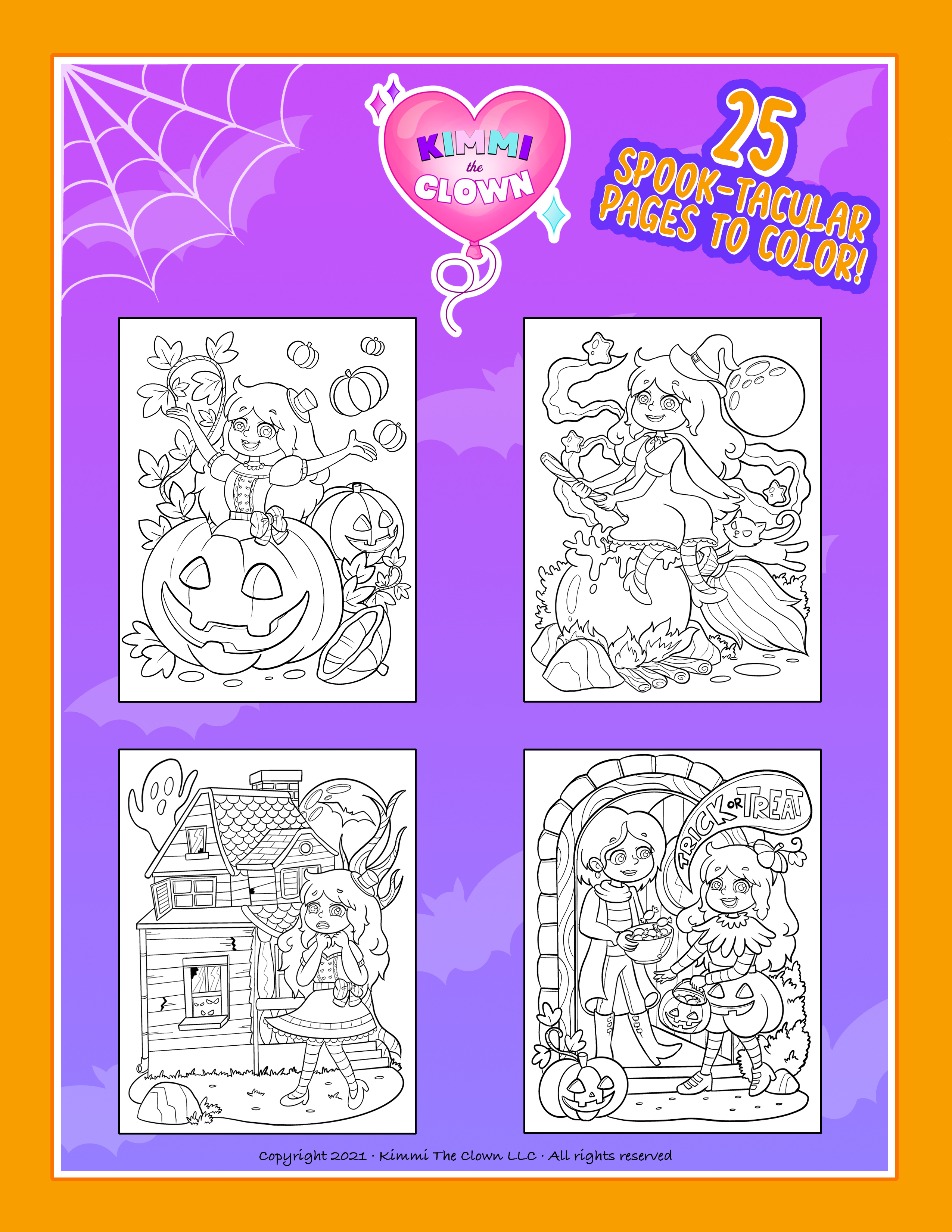 Kimmi the clownâ halloween coloring book â kimmi the clown