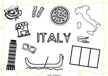Italy coloring page by michelles treasures tpt