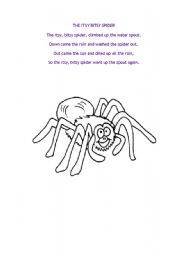 The itsy bitsy spider song