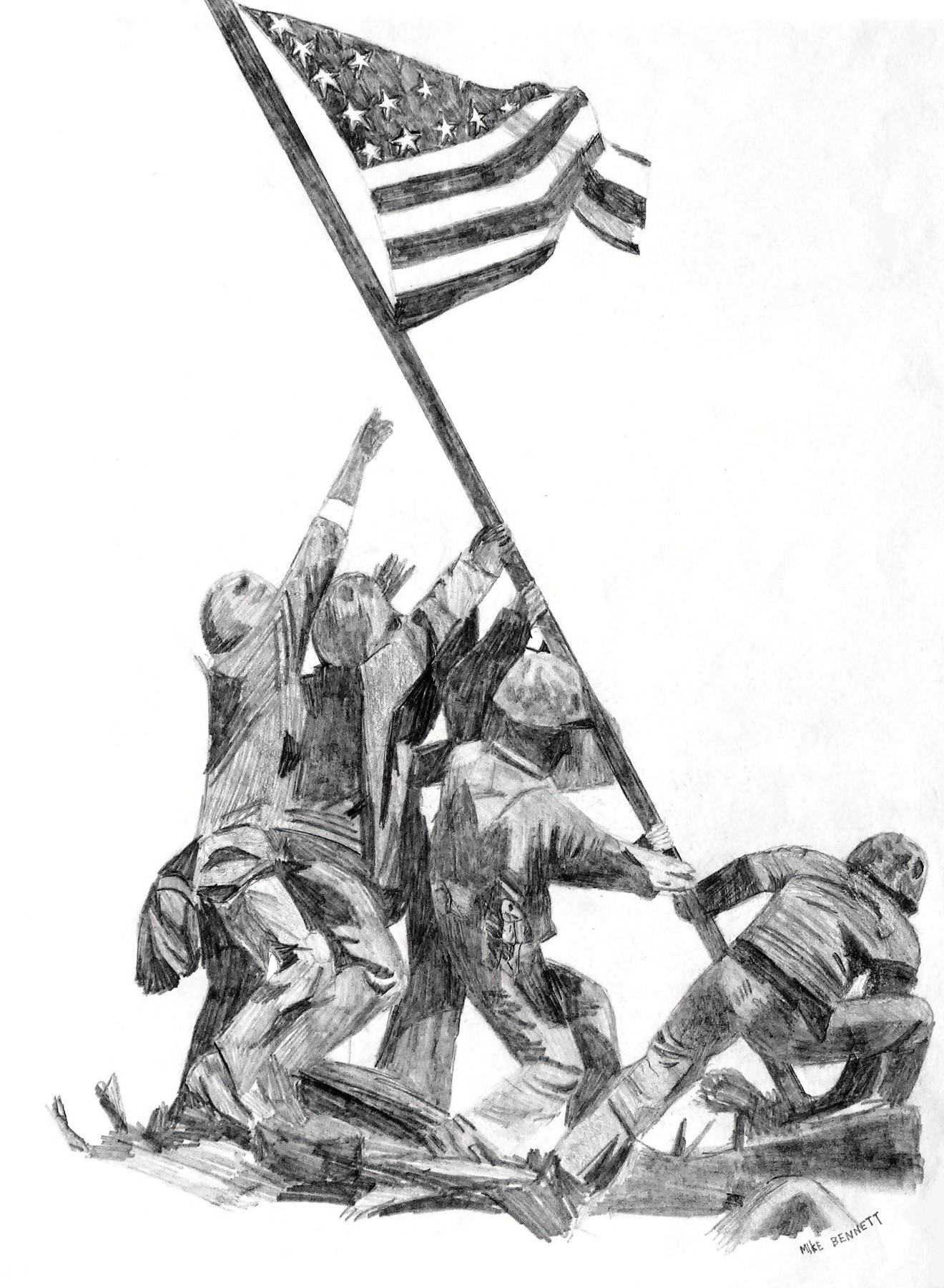 Iwo jima by mike bennett