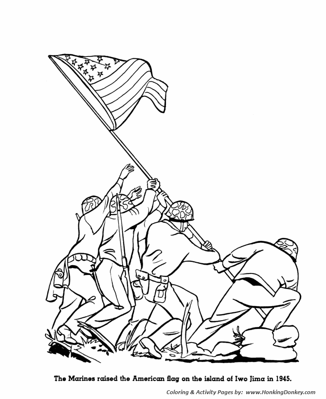 Memorial day coloring pages