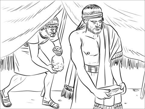 Stolen goods found at achans tent coloring page free printable coloring pages