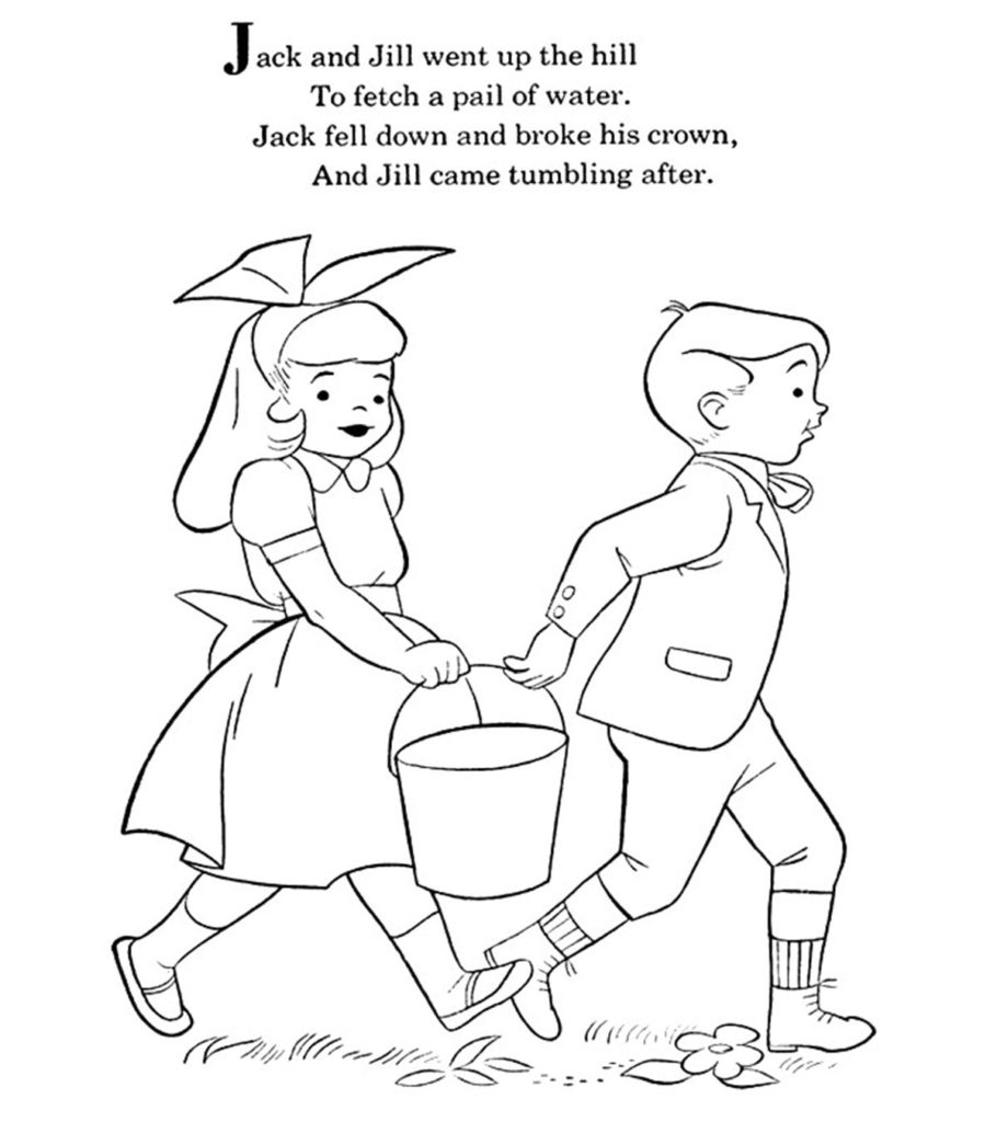 Top jack and jill coloring pages for your little one