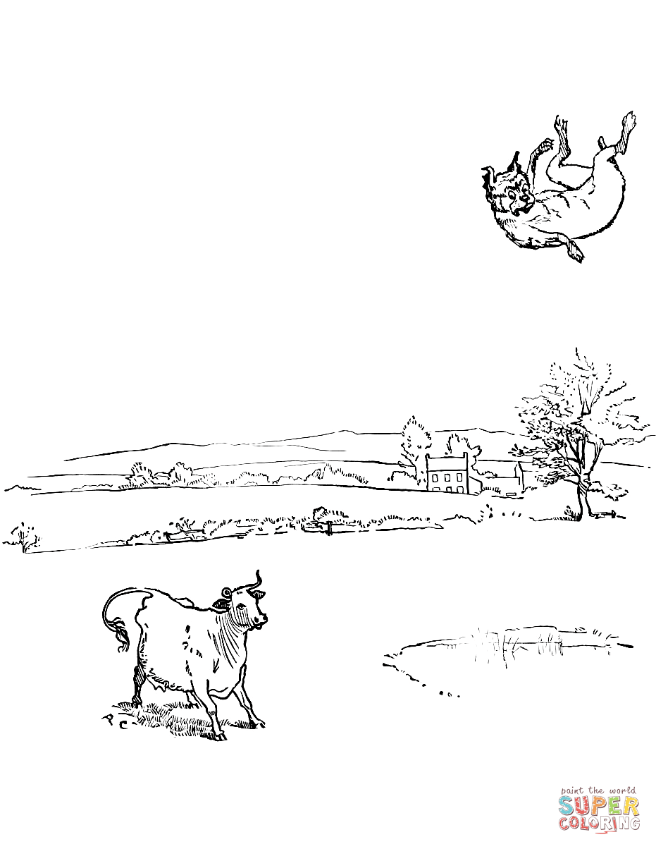 The house that jack built randolph caldecott coloring page free printable coloring pages