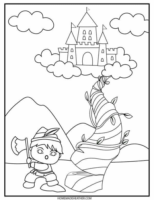 Jack and the beanstalk activity printables homemade heather