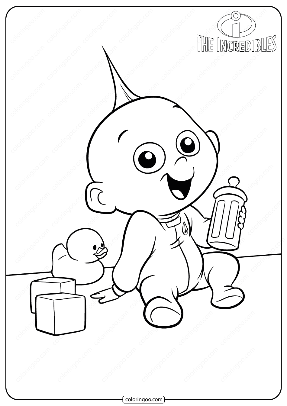 The incredibles jack jack coloring pages the incredibles disney coloring pages coloring pages