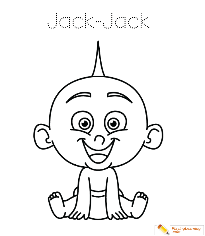 The incredibles jack jack coloring page free the incredibles jack jack coloring page