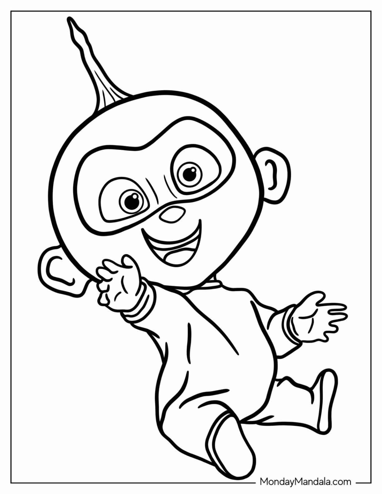 Incredibles coloring pages free pdf printables