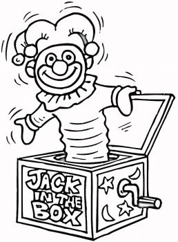 Jack in the box coloring pages jack in the box free coloring pages