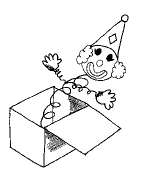 Jack in the box coloring page