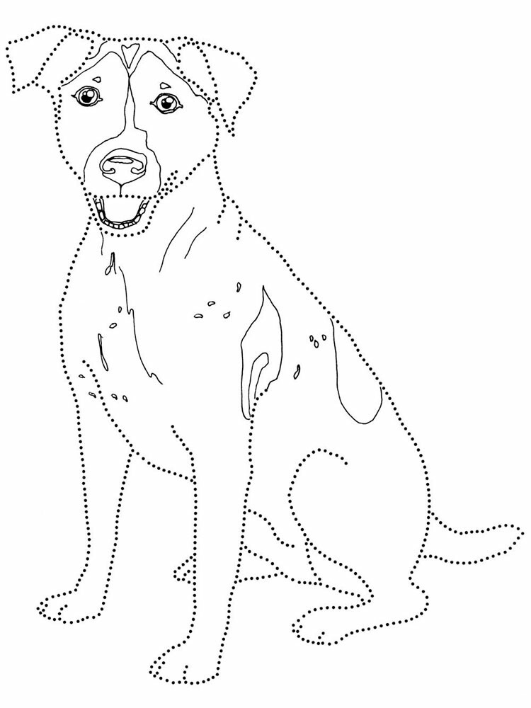 Jack russell coloring pages