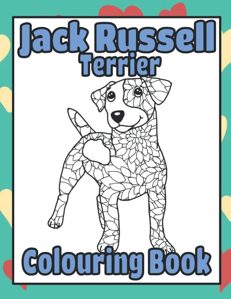 Jack russell terrier louring book a terrier louring book terriers louring books by trevlora designs trevlora books