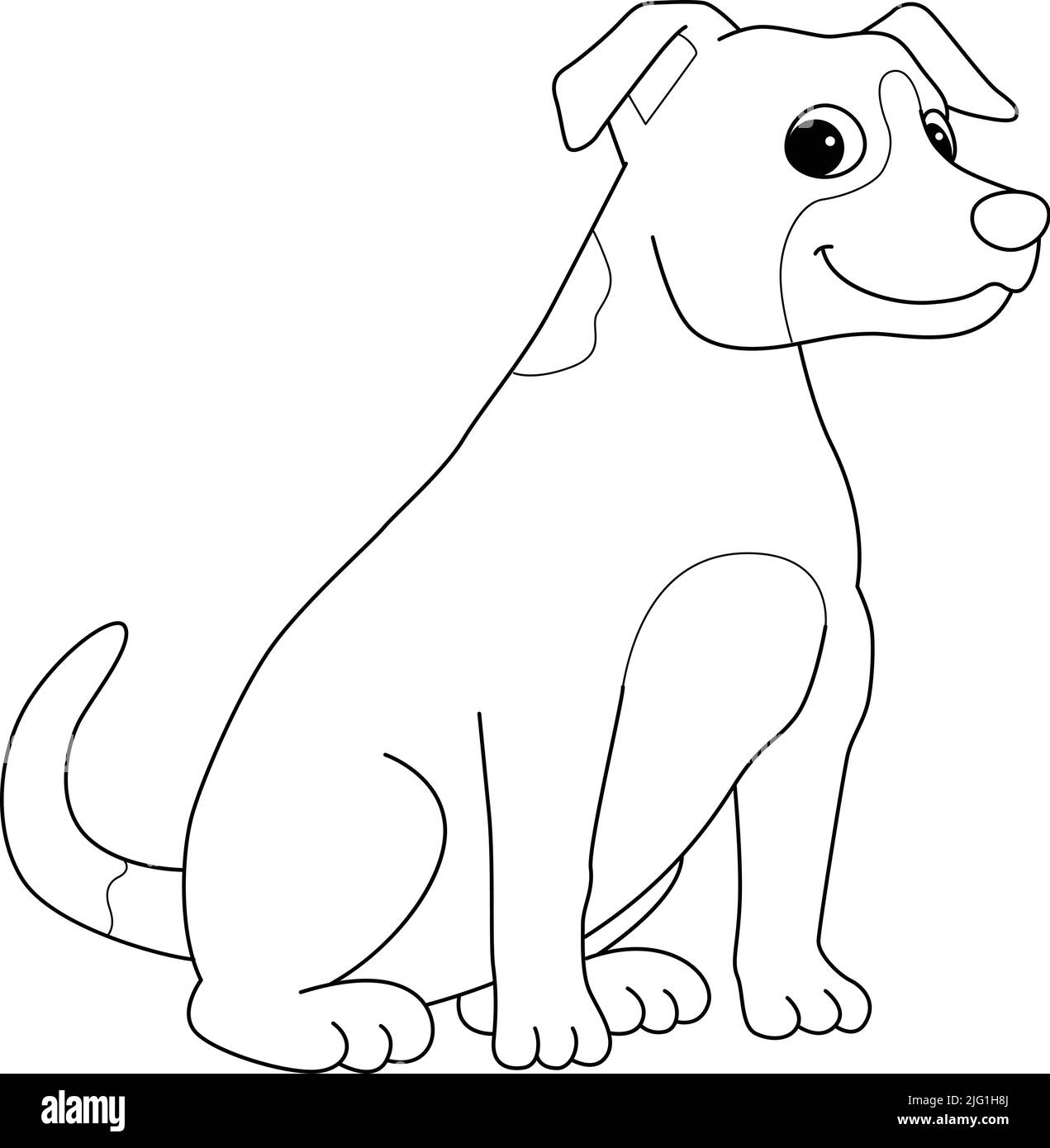Jack russell terrier dog stock vector images
