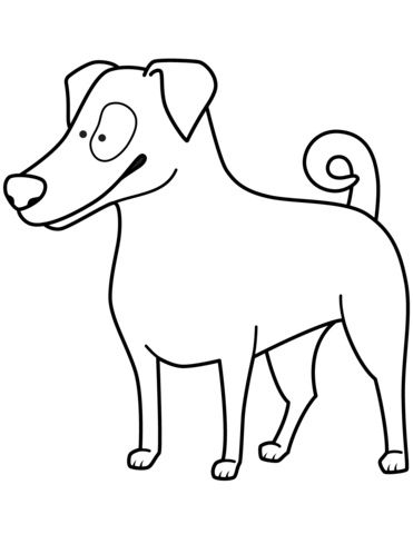 Funny jack russell terrier coloring page free printable coloring pages
