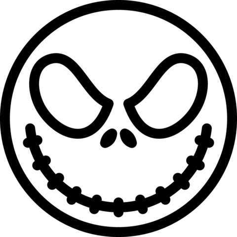 Halloween jack skellington coloring page free printable coloring pages