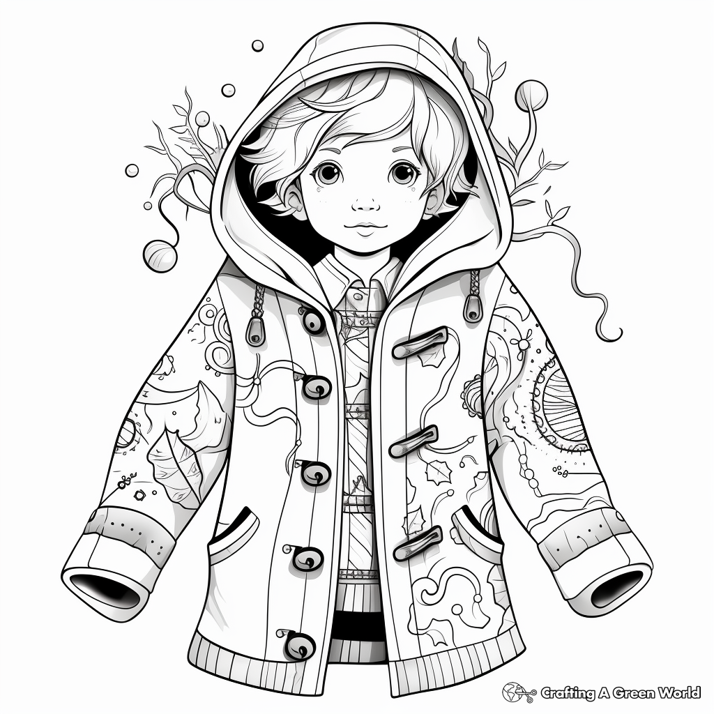 Jacket coloring pages