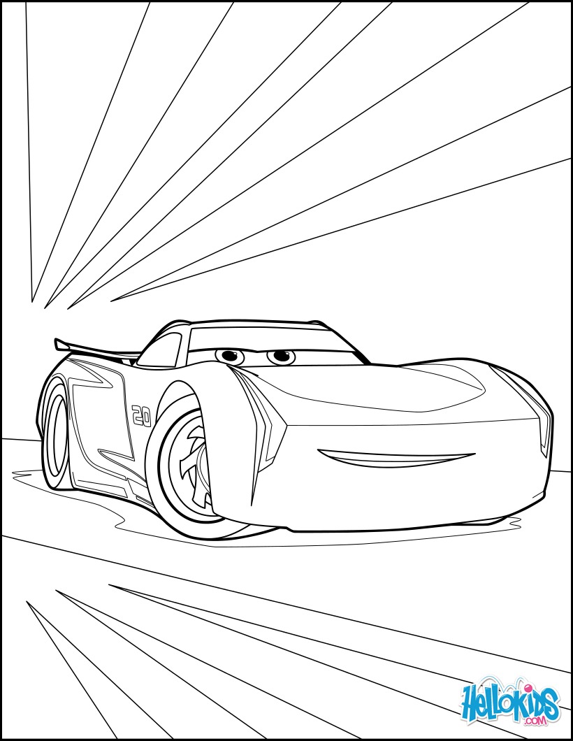 Cars jackson storm coloring pages