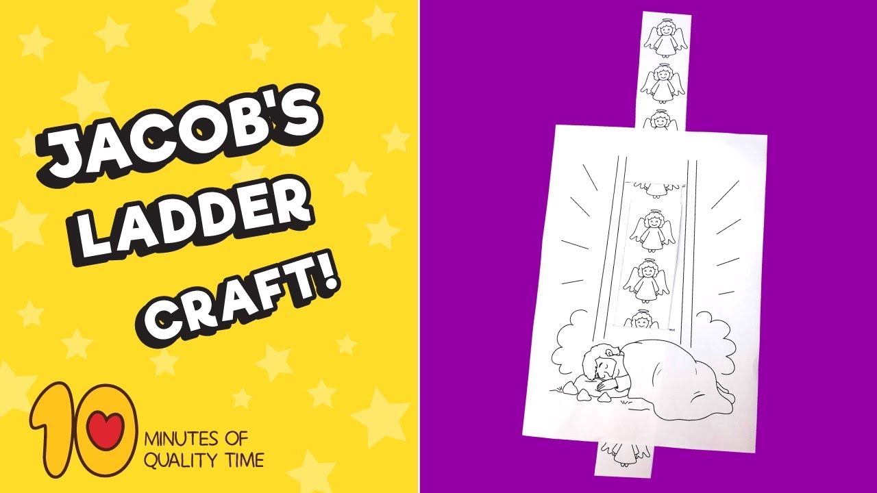 Jacobs ladder craft for kids sunday school crafts