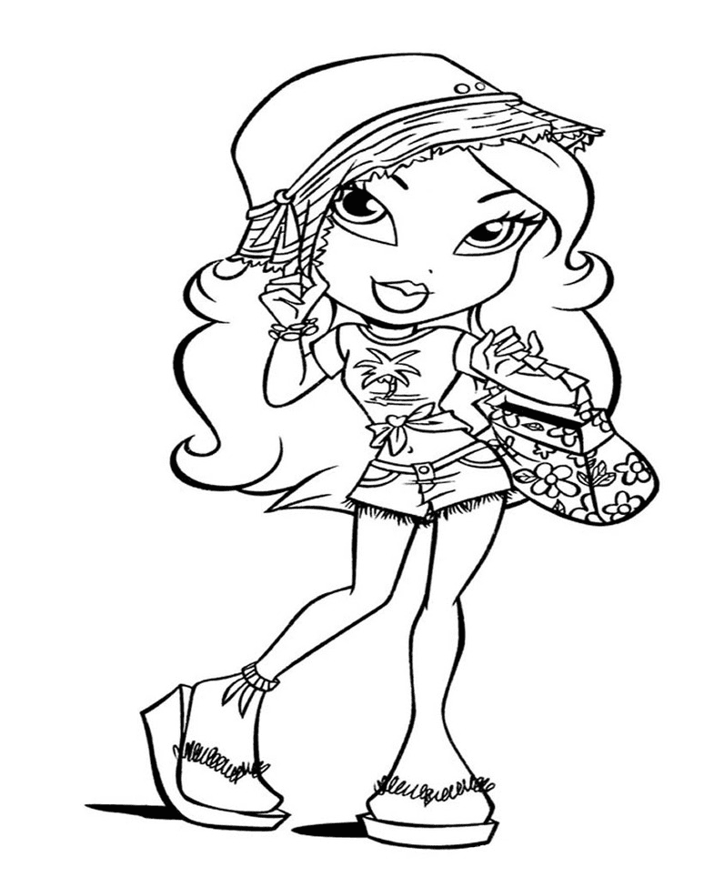 Bratz coloring pages printable for free download