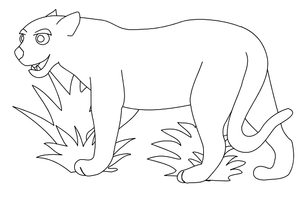 Jaguar coloring pages