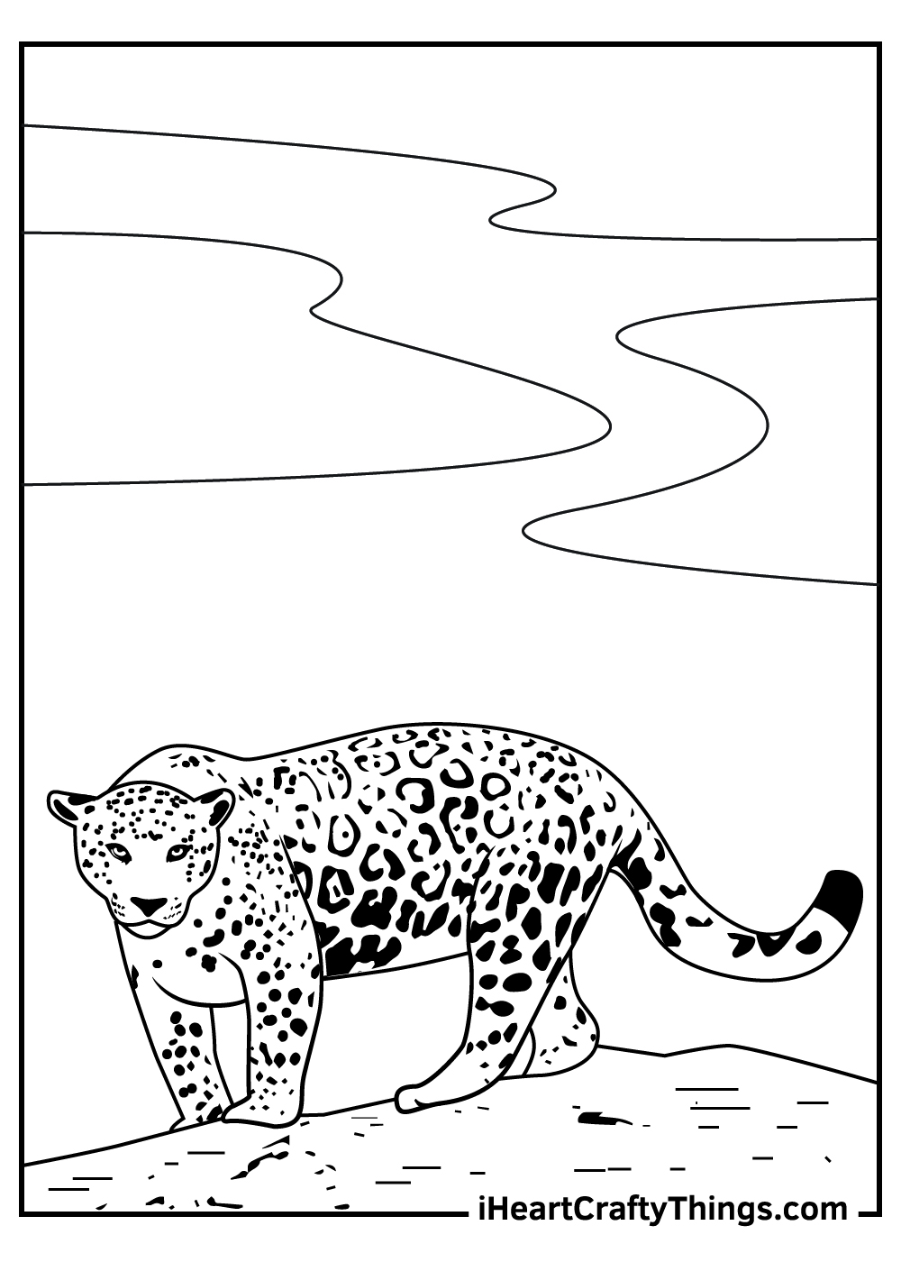 Jaguar coloring pages free printables