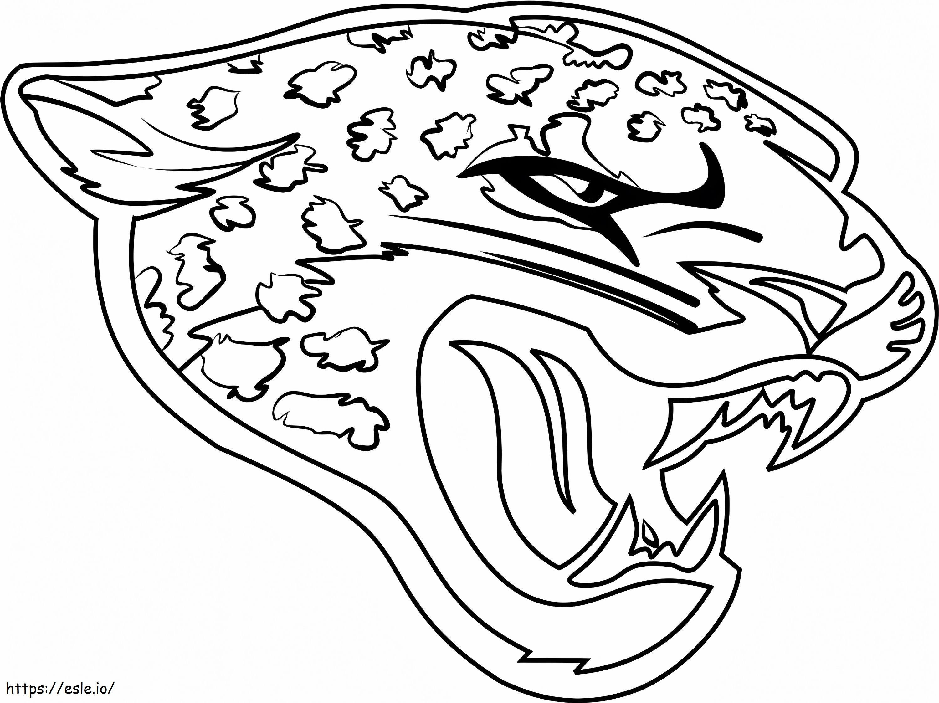 Jacksonville jaguars logo coloring page