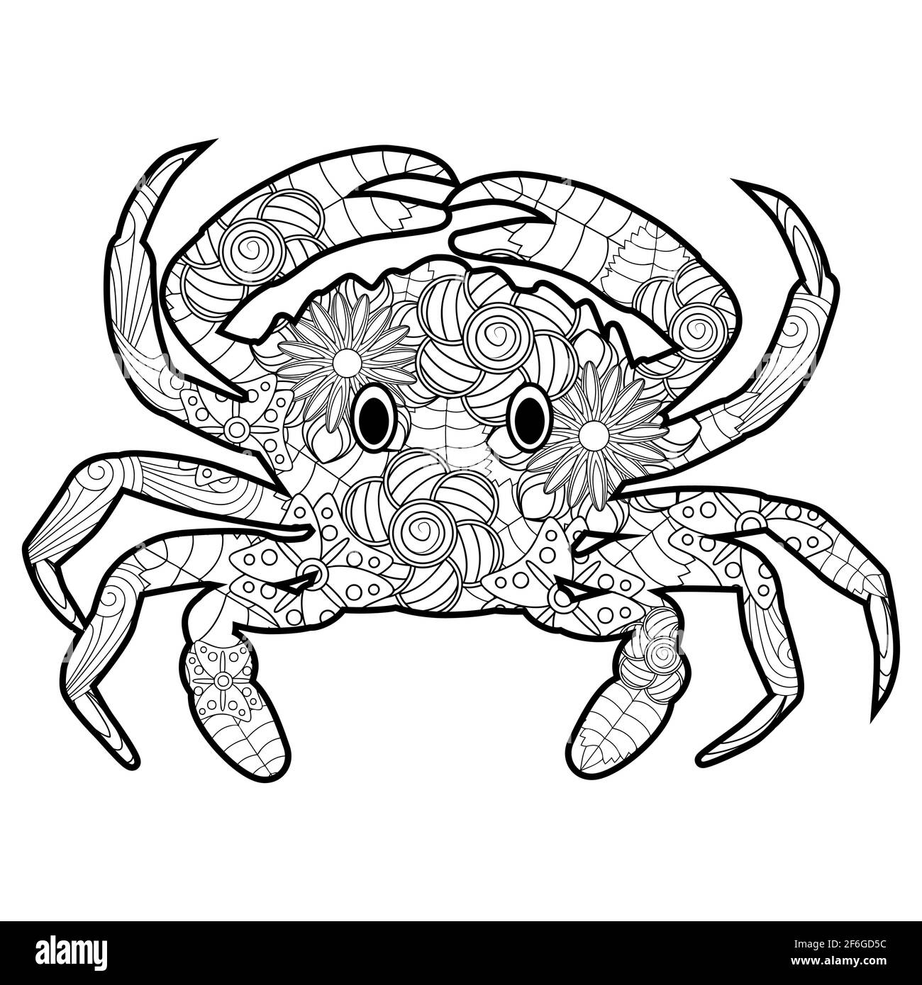 Ethnic crab imãgen recortadas de stock