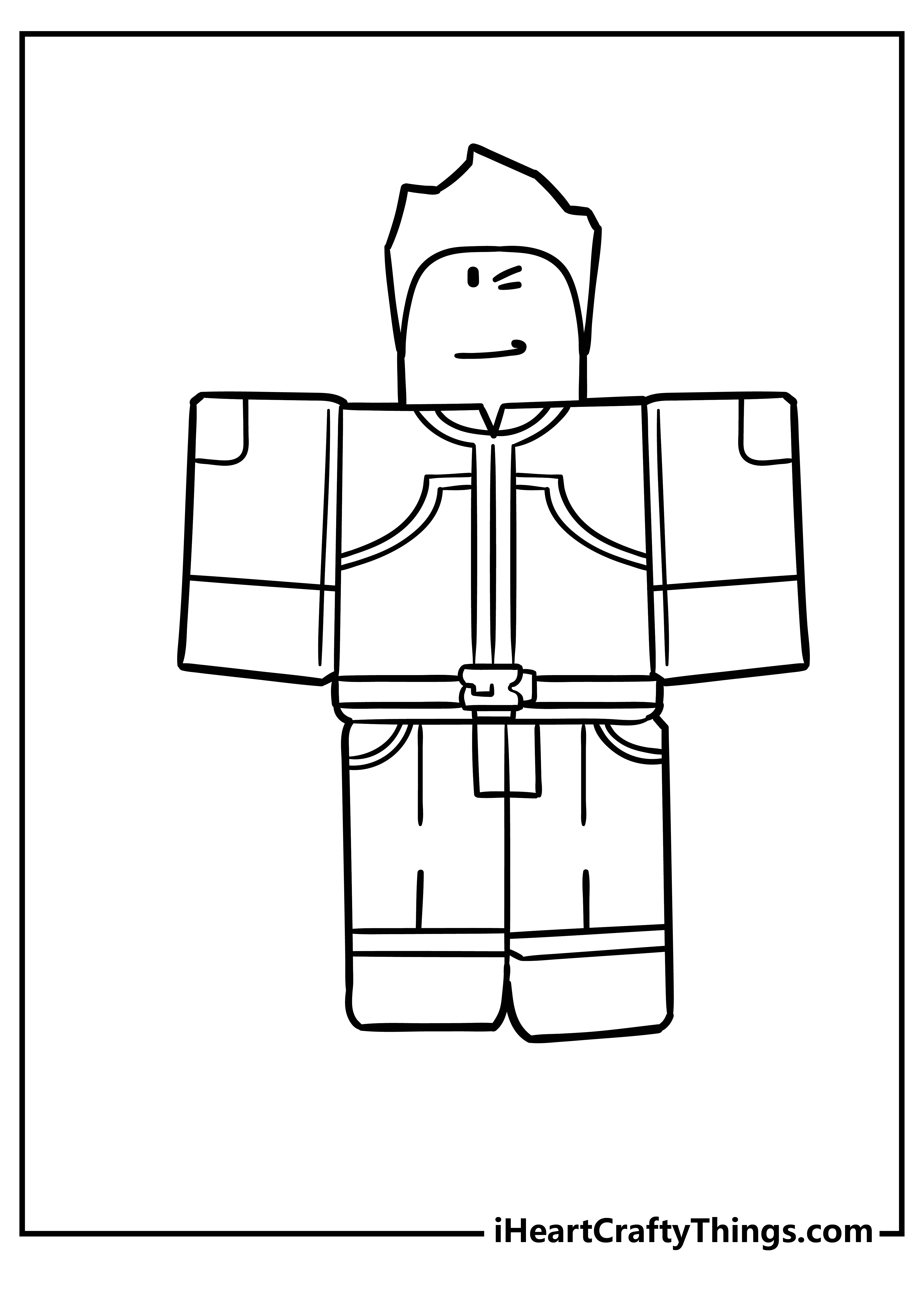 Roblox coloring pages free printables