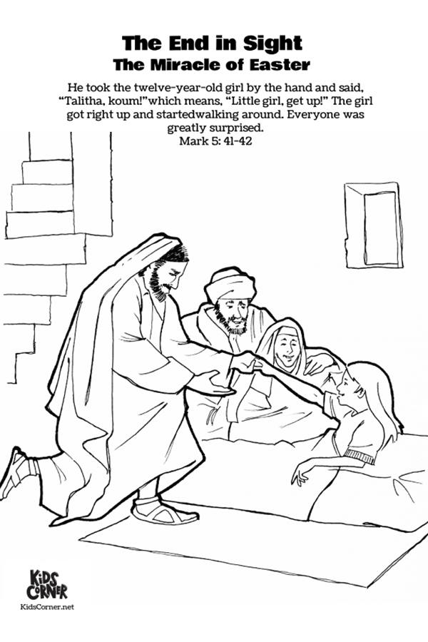 Free printable coloring pages bible coloring pages bible coloring jairus daughter