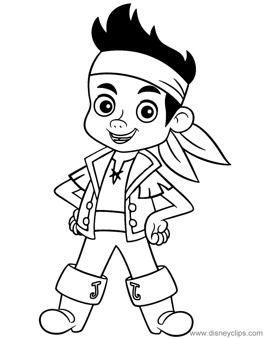 Jake and the neverland pirates coloring pages