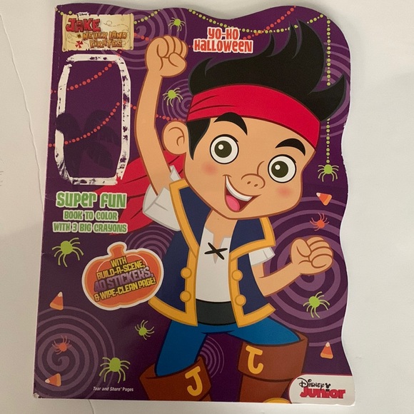 Disney other jake and the neverland pirates coloring book with stickers
