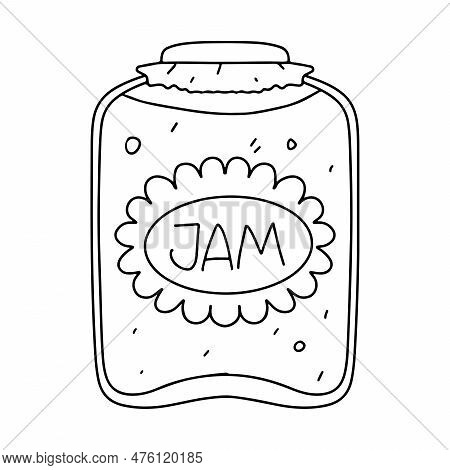 Glass jar jam hand vector photo free trial bigstock