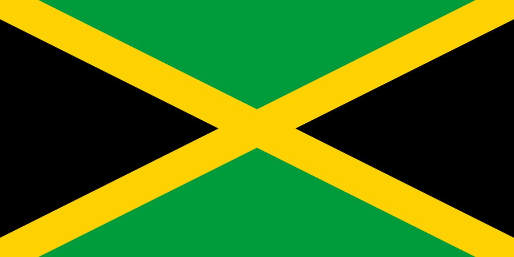 Flag of jamaica image and meaning jamaican flag