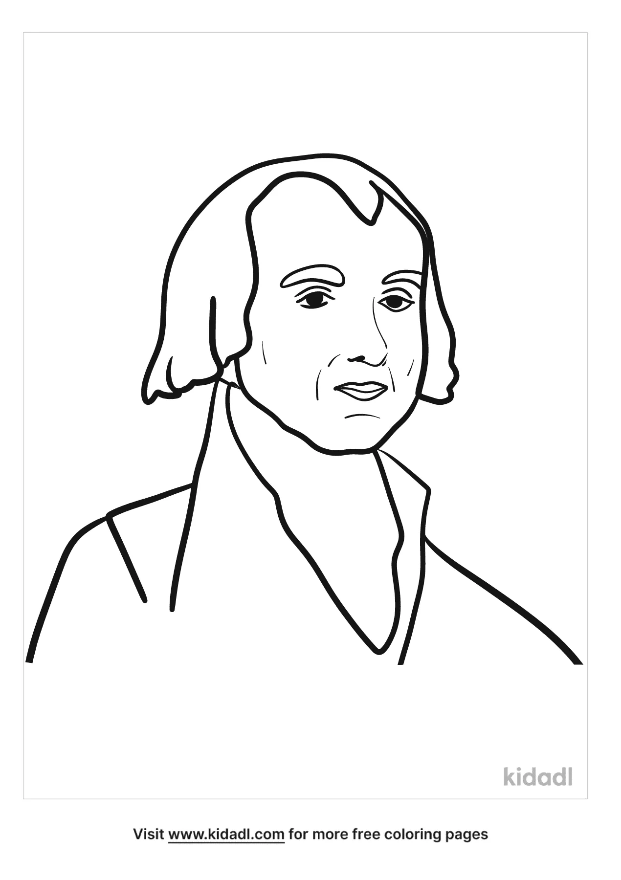 Free james madison coloring page coloring page printables