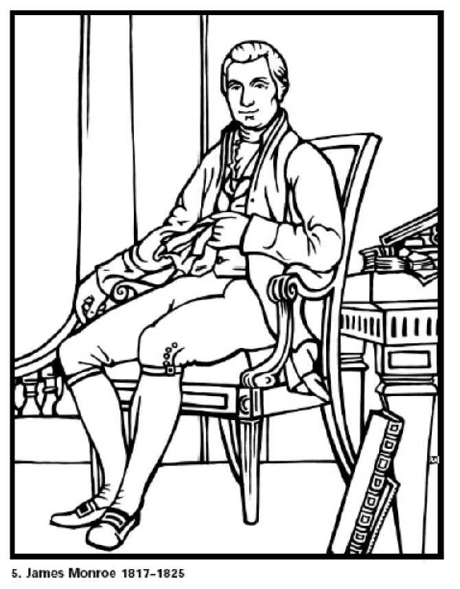 James madison coloring page