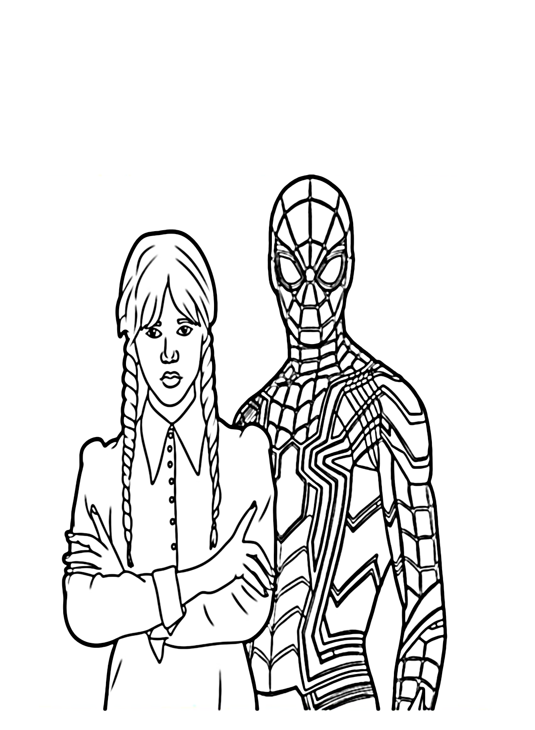 Wednesday coloring pages printable for free download