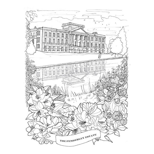 Jane austen adult coloring book